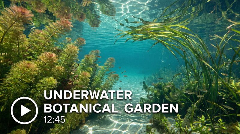国产主播植物视频教程-水下植物摄影视频